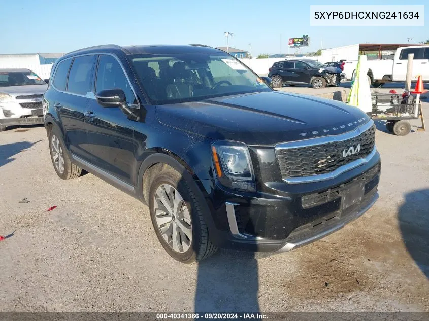 2022 Kia Telluride S VIN: 5XYP6DHCXNG241634 Lot: 40341366