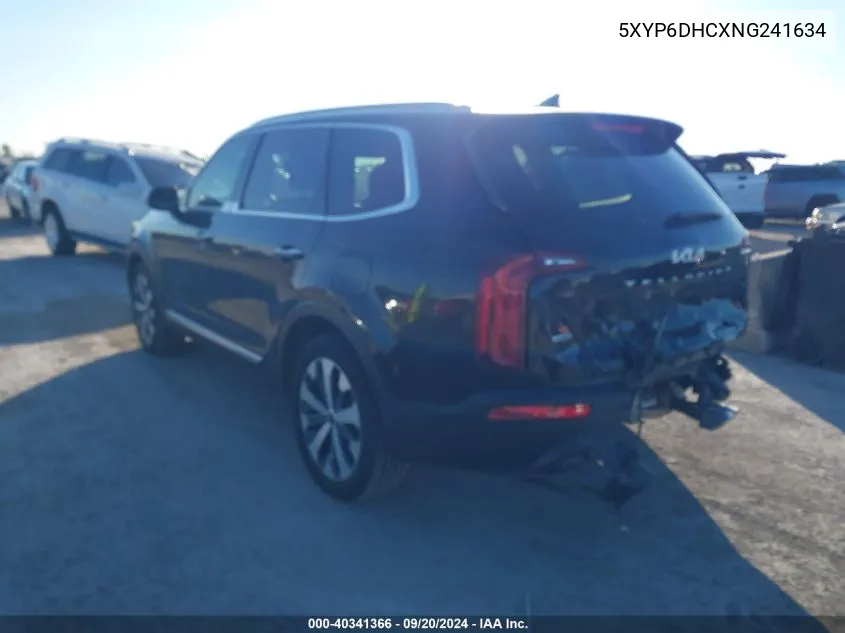 2022 Kia Telluride S VIN: 5XYP6DHCXNG241634 Lot: 40341366