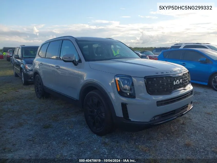 2022 Kia Telluride Sx VIN: 5XYP5DHC5NG299332 Lot: 40478619