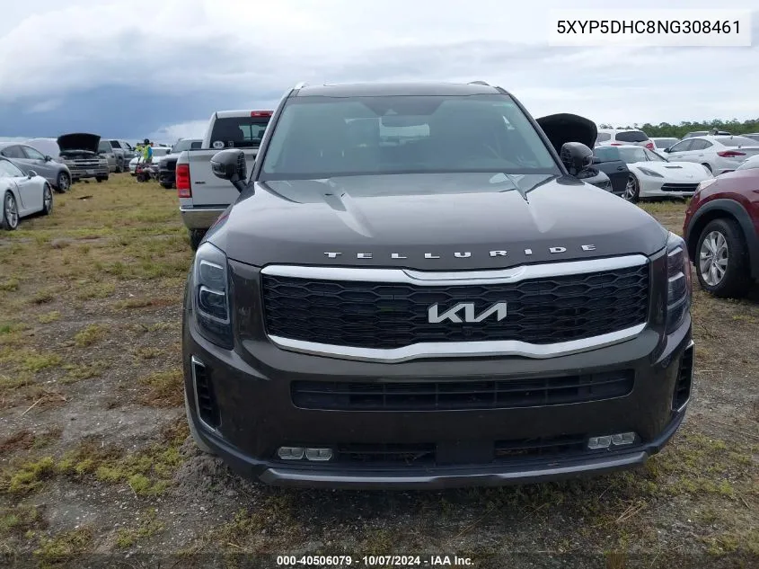 2022 Kia Telluride Sx VIN: 5XYP5DHC8NG308461 Lot: 40506079