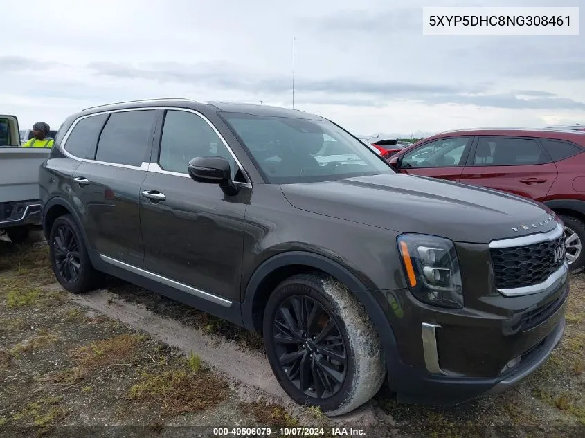 2022 Kia Telluride Sx VIN: 5XYP5DHC8NG308461 Lot: 40506079