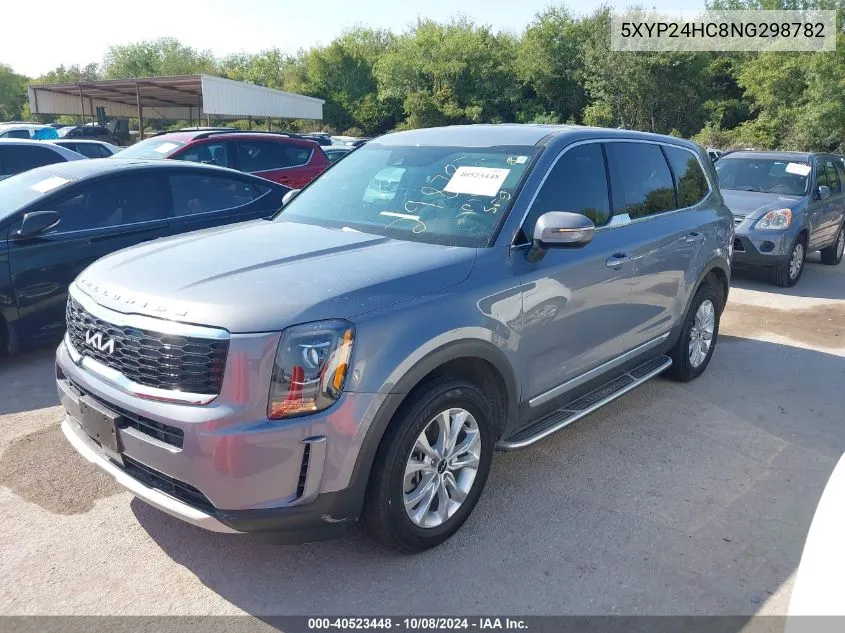 2022 Kia Telluride Lx VIN: 5XYP24HC8NG298782 Lot: 40523448