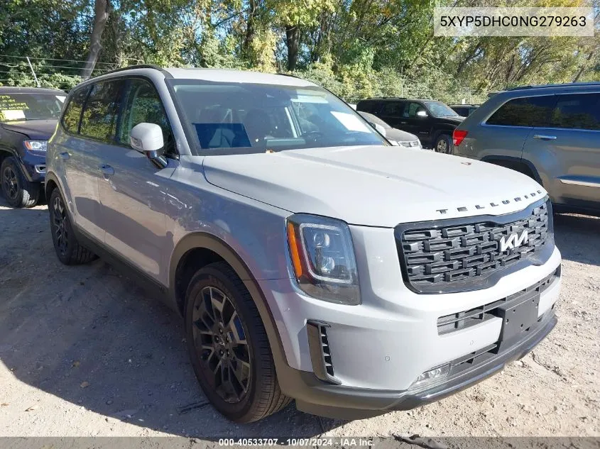 2022 Kia Telluride Sx VIN: 5XYP5DHC0NG279263 Lot: 40533707