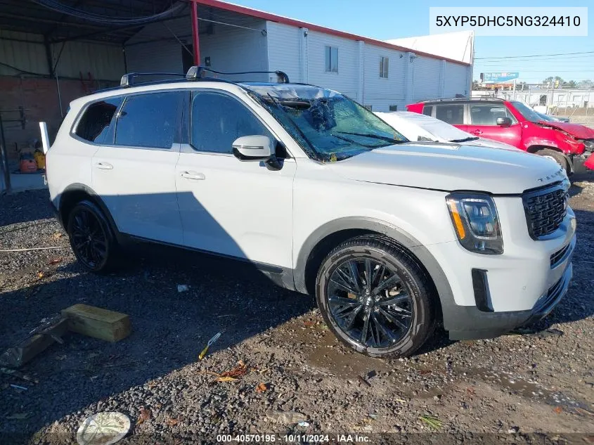 2022 Kia Telluride Sx VIN: 5XYP5DHC5NG324410 Lot: 40570195