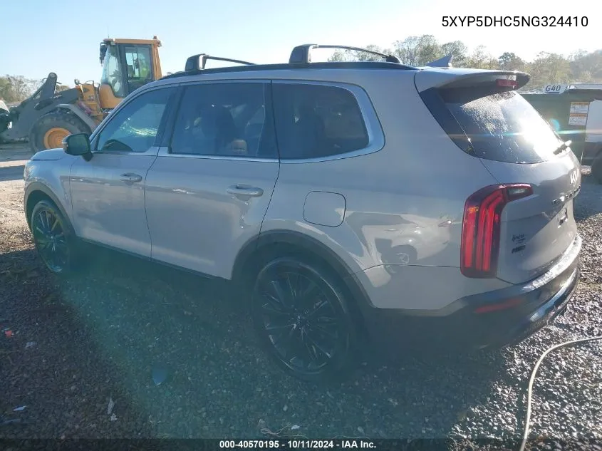 2022 Kia Telluride Sx VIN: 5XYP5DHC5NG324410 Lot: 40570195