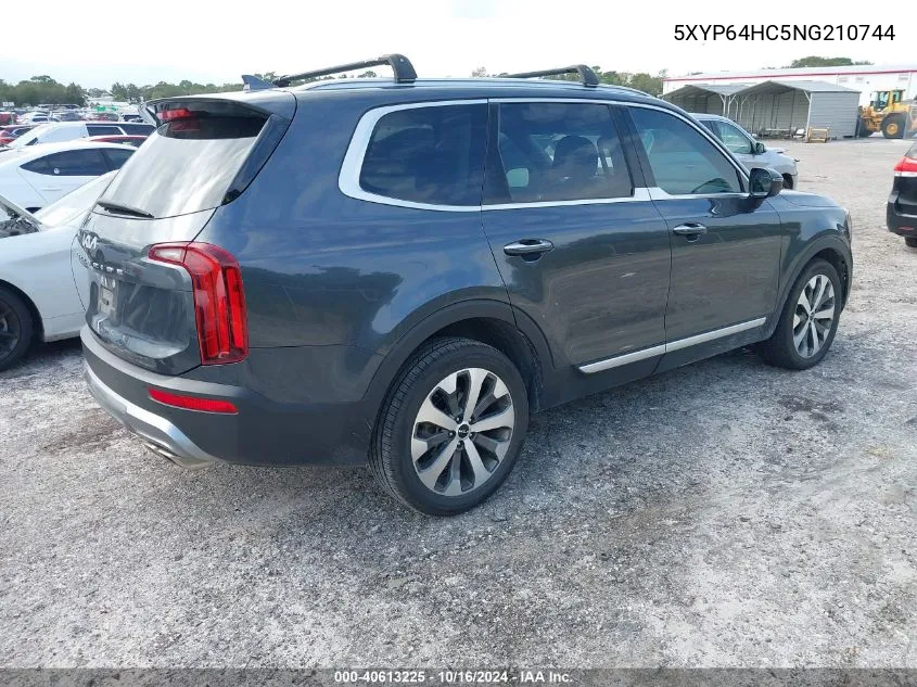 2022 Kia Telluride S VIN: 5XYP64HC5NG210744 Lot: 40613225