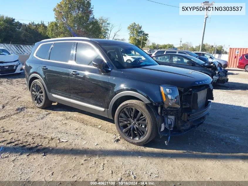 2022 Kia Telluride Sx VIN: 5XYP5DHC1NG303537 Lot: 40621100