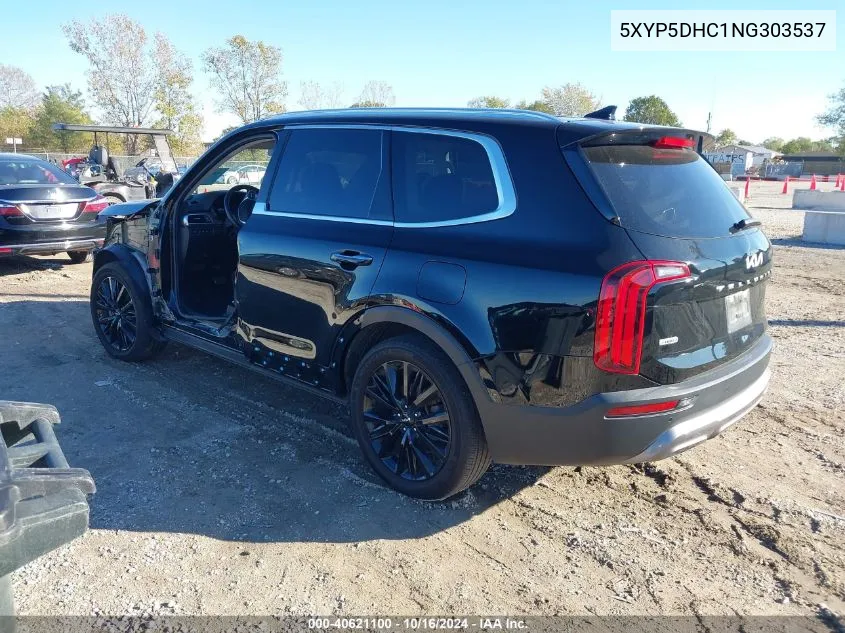 2022 Kia Telluride Sx VIN: 5XYP5DHC1NG303537 Lot: 40621100