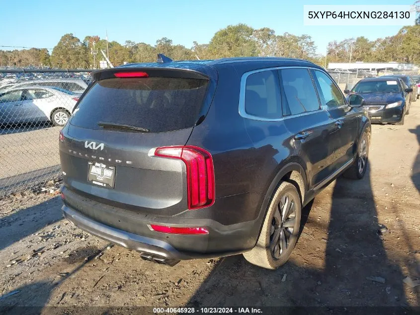 2022 Kia Telluride S VIN: 5XYP64HCXNG284130 Lot: 40645928