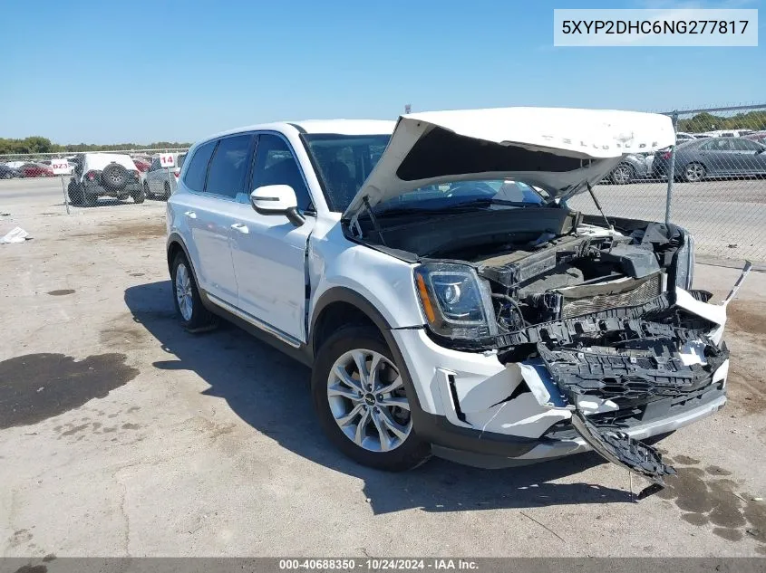 2022 Kia Telluride Lx VIN: 5XYP2DHC6NG277817 Lot: 40688350