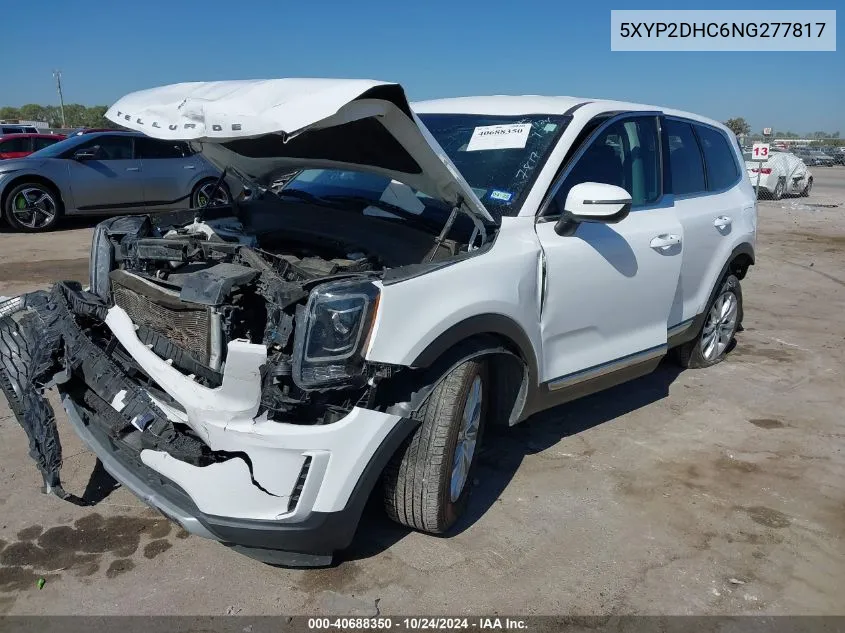 2022 Kia Telluride Lx VIN: 5XYP2DHC6NG277817 Lot: 40688350