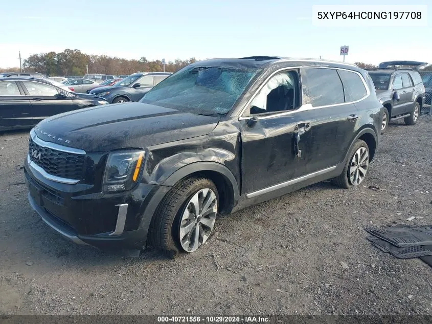 2022 Kia Telluride S VIN: 5XYP64HC0NG197708 Lot: 40721556