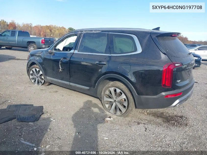 2022 Kia Telluride S VIN: 5XYP64HC0NG197708 Lot: 40721556