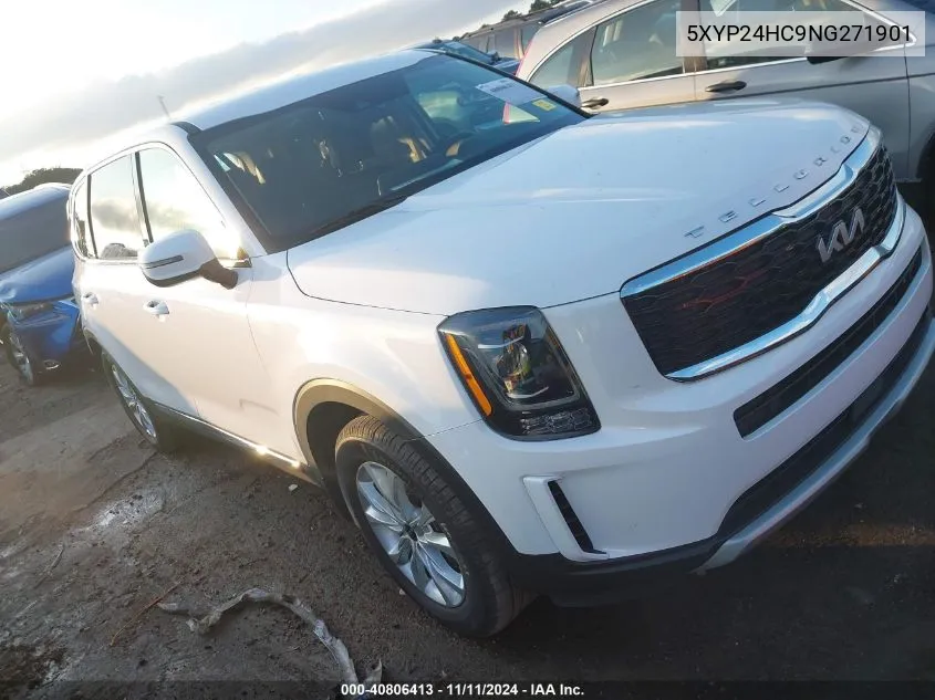 2022 Kia Telluride Lx VIN: 5XYP24HC9NG271901 Lot: 40806413