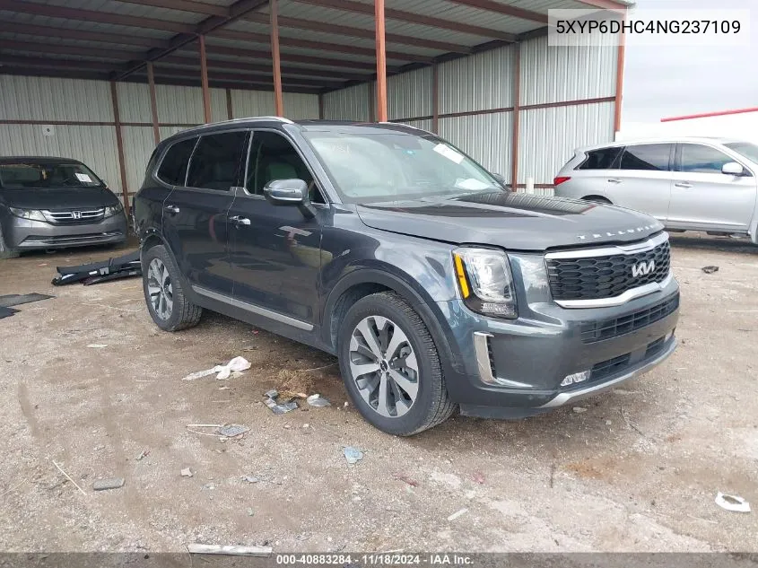 2022 Kia Telluride S VIN: 5XYP6DHC4NG237109 Lot: 40883284