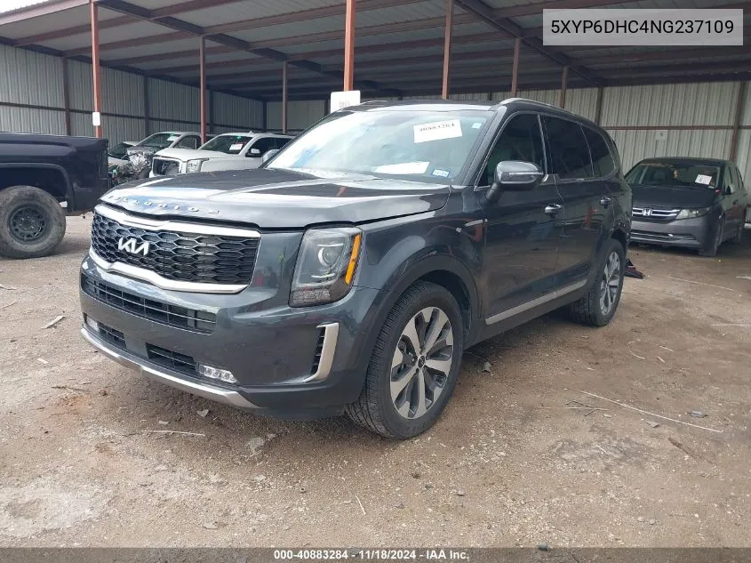 2022 Kia Telluride S VIN: 5XYP6DHC4NG237109 Lot: 40883284