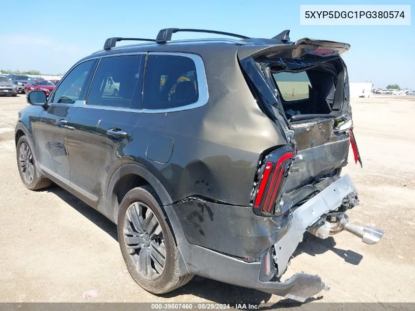 2023 Kia Telluride Sx Prestige VIN: 5XYP5DGC1PG380574 Lot: 39507460