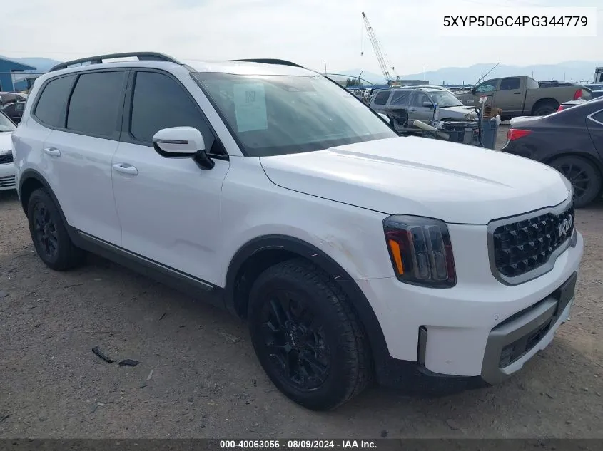 2023 Kia Telluride Sx Prestige X-Pro VIN: 5XYP5DGC4PG344779 Lot: 40063056