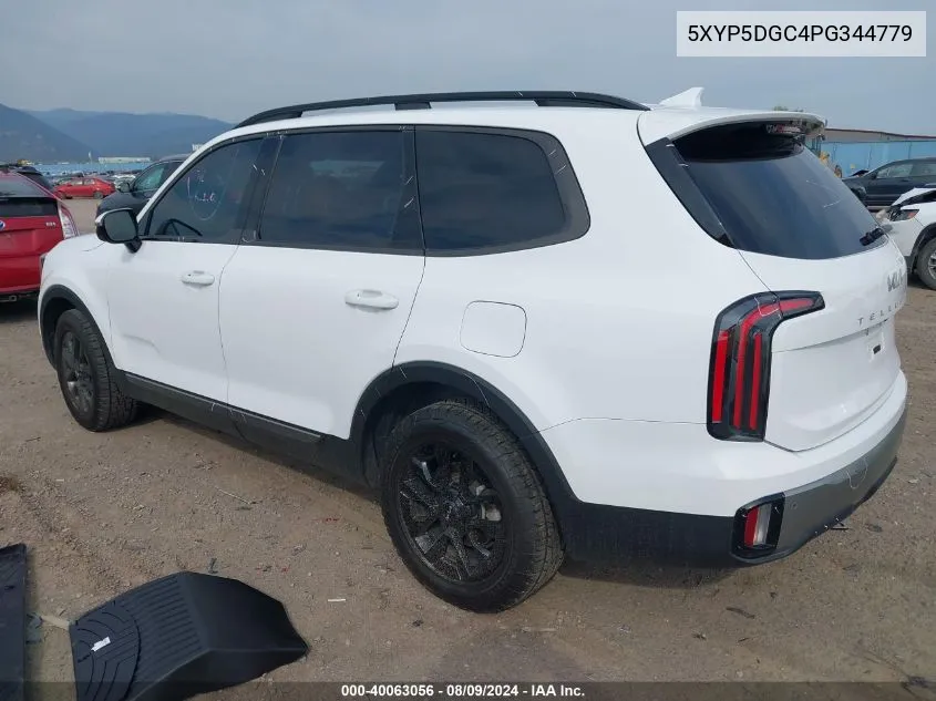 2023 Kia Telluride Sx Prestige X-Pro VIN: 5XYP5DGC4PG344779 Lot: 40063056