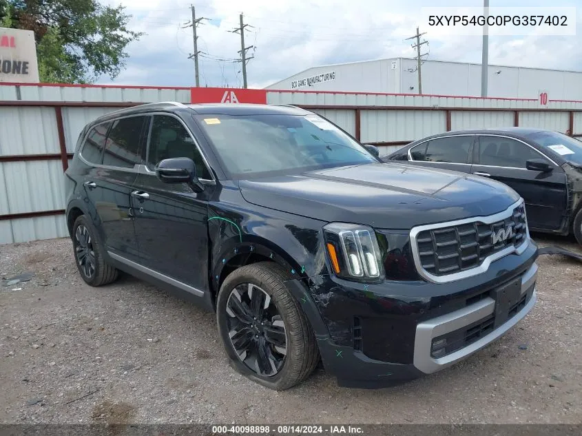 2023 Kia Telluride Sx VIN: 5XYP54GC0PG357402 Lot: 40098898