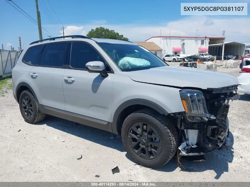 2023 Kia Telluride Sx Prestige X-Pro VIN: 5XYP5DGC8PG381107 Lot: 40114293