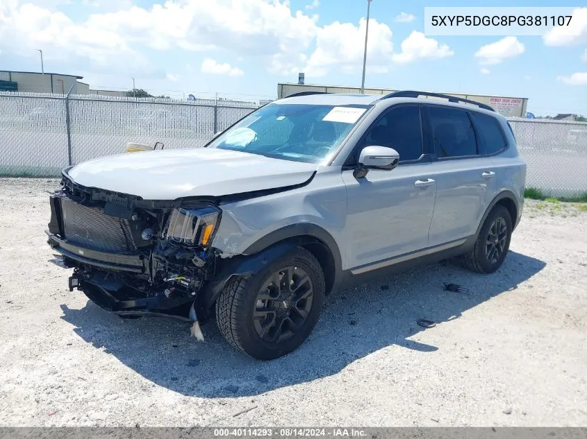 2023 Kia Telluride Sx Prestige X-Pro VIN: 5XYP5DGC8PG381107 Lot: 40114293