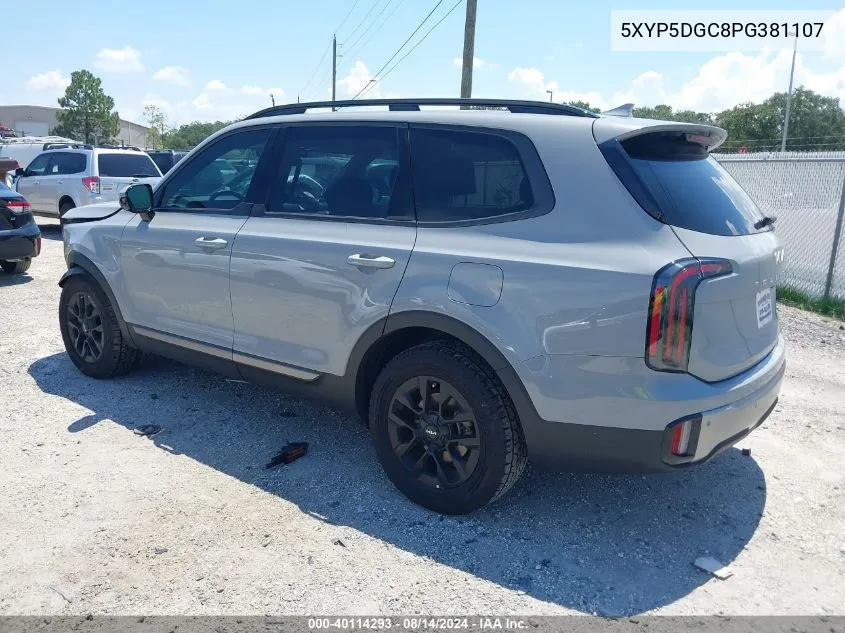 2023 Kia Telluride Sx Prestige X-Pro VIN: 5XYP5DGC8PG381107 Lot: 40114293