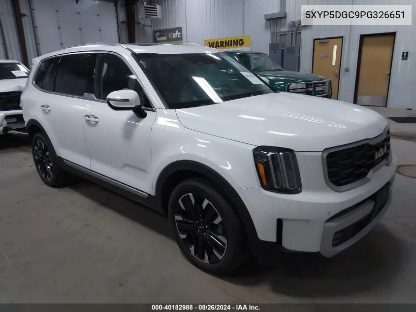 2023 Kia Telluride Sx Prestige VIN: 5XYP5DGC9PG326651 Lot: 40182988