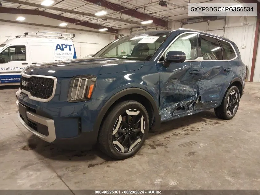 2023 Kia Telluride Ex VIN: 5XYP3DGC4PG356534 Lot: 40225361