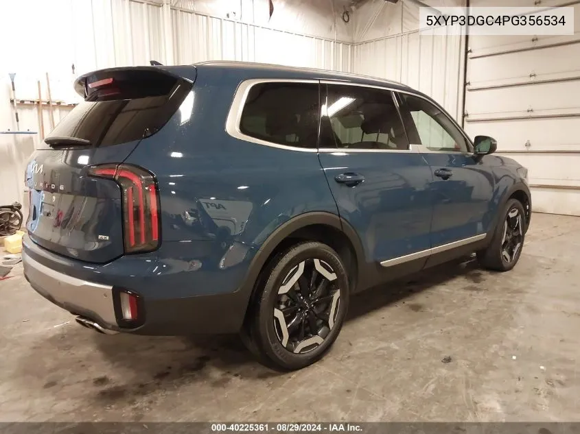 2023 Kia Telluride Ex VIN: 5XYP3DGC4PG356534 Lot: 40225361