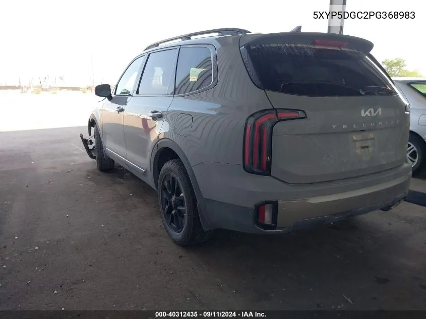 2023 Kia Telluride Sx X-Pro VIN: 5XYP5DGC2PG368983 Lot: 40312435