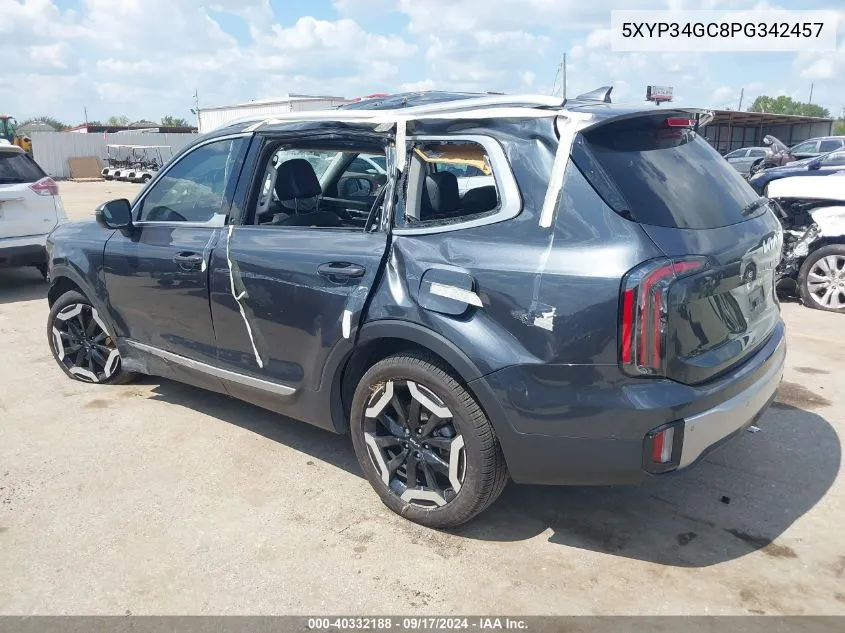 2023 Kia Telluride Ex VIN: 5XYP34GC8PG342457 Lot: 40332188