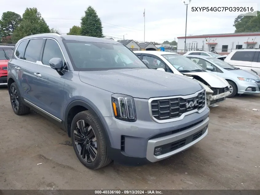 2023 Kia Telluride Sx VIN: 5XYP54GC7PG392616 Lot: 40336160