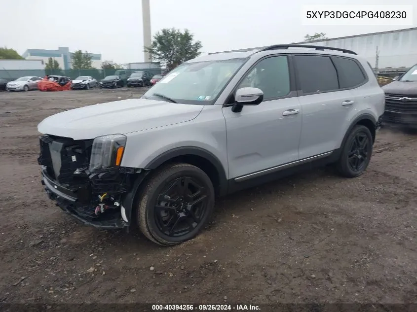 2023 Kia Telluride Ex X-Line VIN: 5XYP3DGC4PG408230 Lot: 40394256