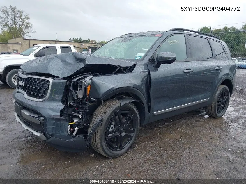 2023 Kia Telluride Ex X-Line VIN: 5XYP3DGC9PG404772 Lot: 40409110