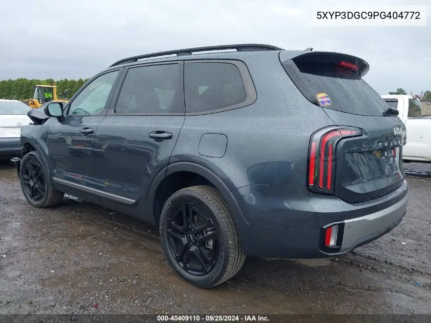 2023 Kia Telluride Ex X-Line VIN: 5XYP3DGC9PG404772 Lot: 40409110