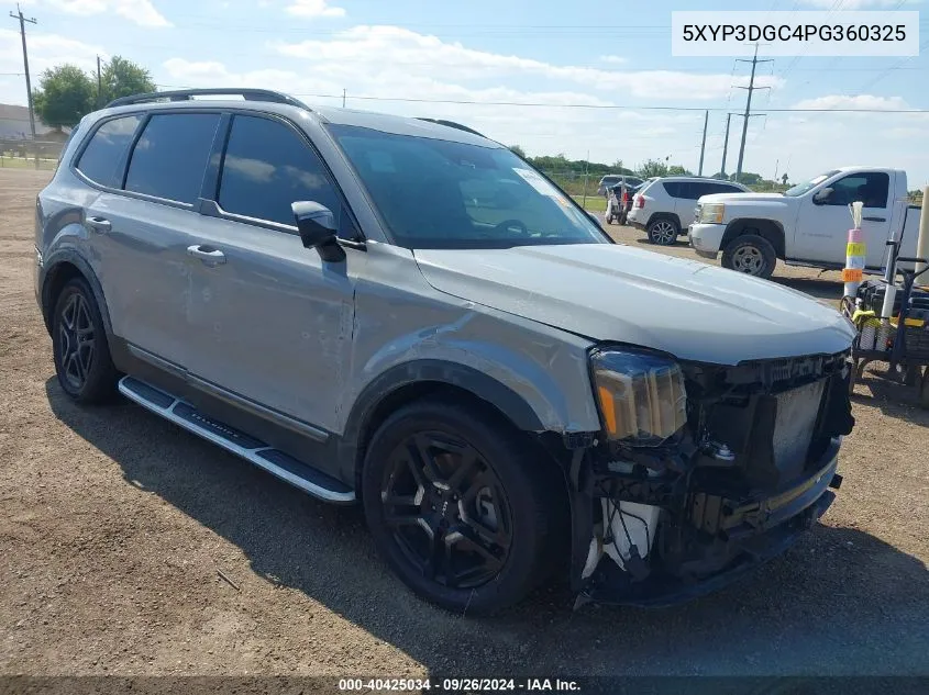 2023 Kia Telluride Ex/Ex X-Line VIN: 5XYP3DGC4PG360325 Lot: 40425034