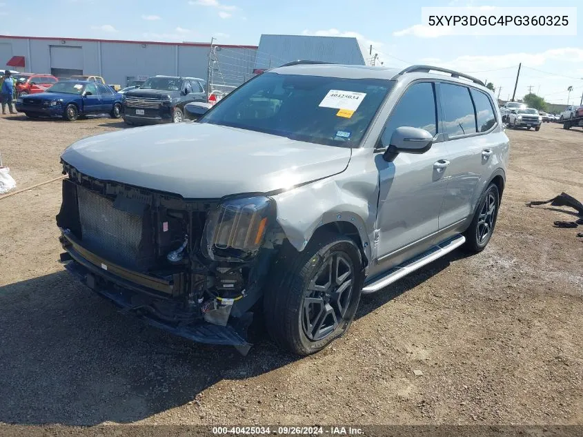 2023 Kia Telluride Ex/Ex X-Line VIN: 5XYP3DGC4PG360325 Lot: 40425034