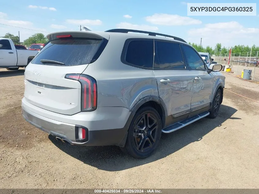 2023 Kia Telluride Ex/Ex X-Line VIN: 5XYP3DGC4PG360325 Lot: 40425034