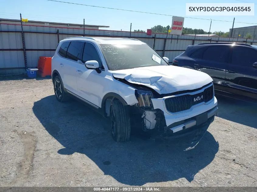 2023 Kia Telluride Ex VIN: 5XYP3DGC3PG405545 Lot: 40447177