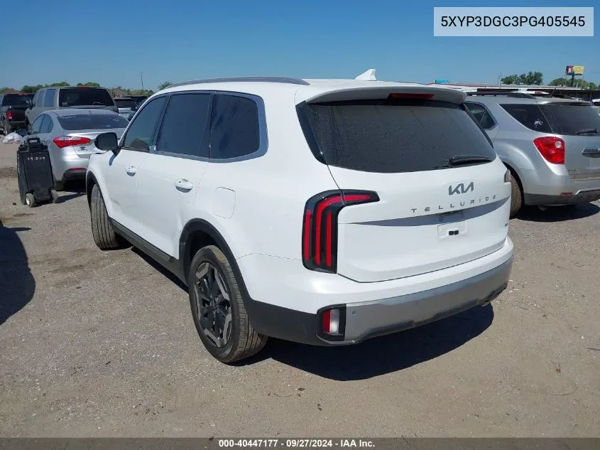 2023 Kia Telluride Ex VIN: 5XYP3DGC3PG405545 Lot: 40447177