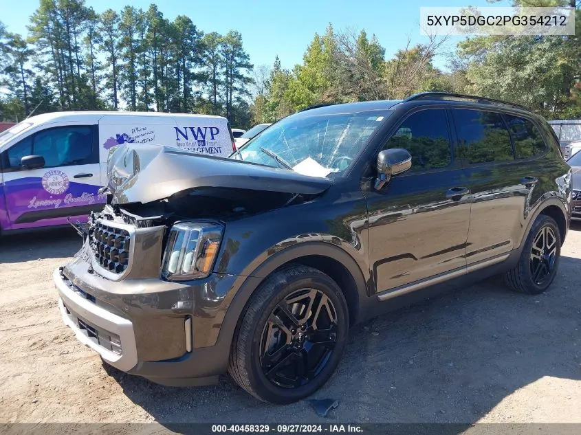 2023 Kia Telluride Sx X-Line VIN: 5XYP5DGC2PG354212 Lot: 40458329