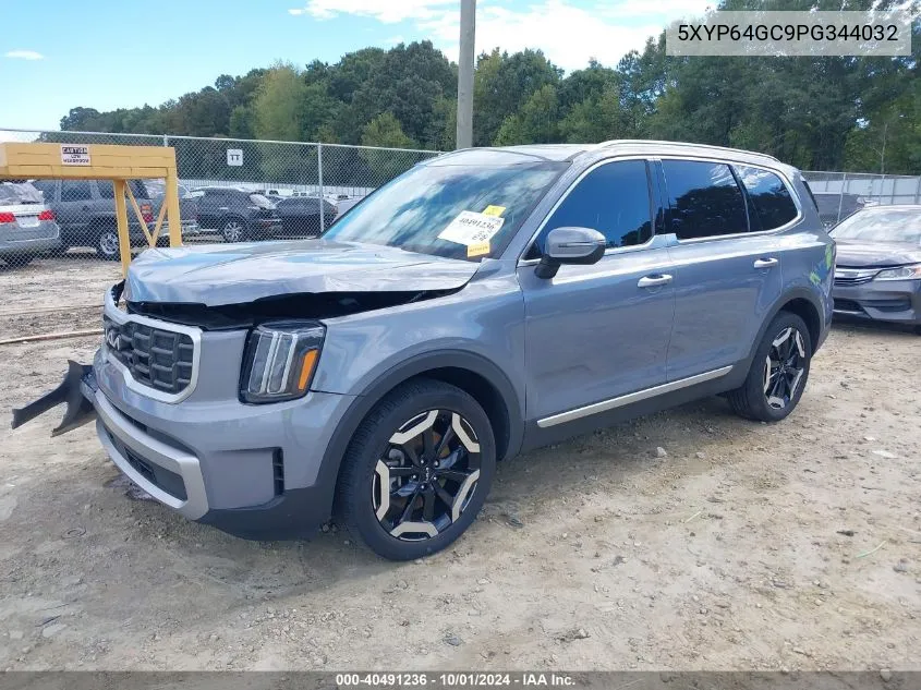 2023 Kia Telluride S VIN: 5XYP64GC9PG344032 Lot: 40491236