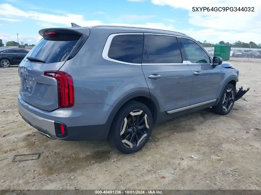 2023 Kia Telluride S VIN: 5XYP64GC9PG344032 Lot: 40491236