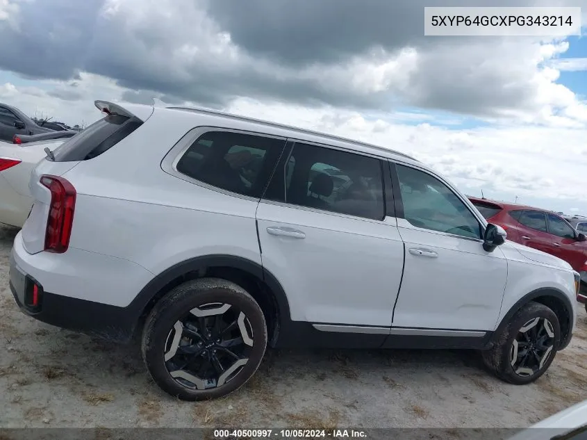 2023 Kia Telluride S VIN: 5XYP64GCXPG343214 Lot: 40500997