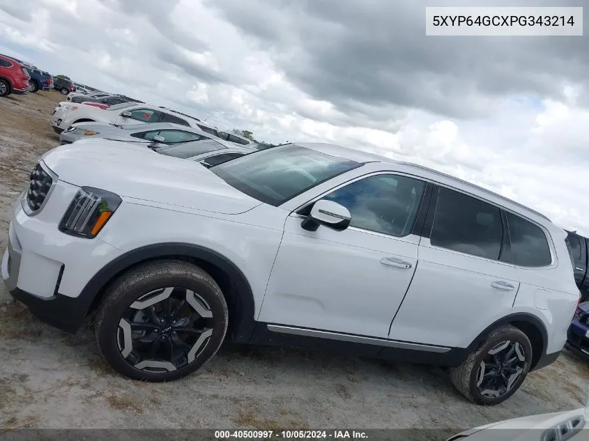 2023 Kia Telluride S VIN: 5XYP64GCXPG343214 Lot: 40500997