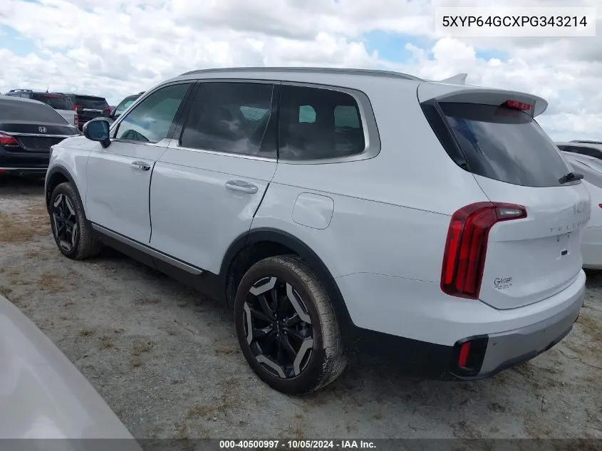 2023 Kia Telluride S VIN: 5XYP64GCXPG343214 Lot: 40500997