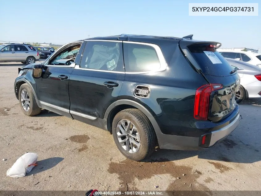 2023 Kia Telluride Lx VIN: 5XYP24GC4PG374731 Lot: 40525849