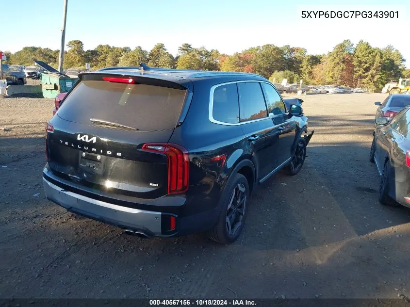 2023 Kia Telluride S VIN: 5XYP6DGC7PG343901 Lot: 40567156