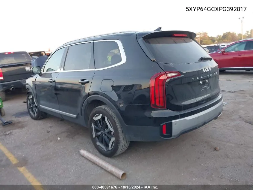 2023 Kia Telluride S VIN: 5XYP64GCXPG392817 Lot: 40591676